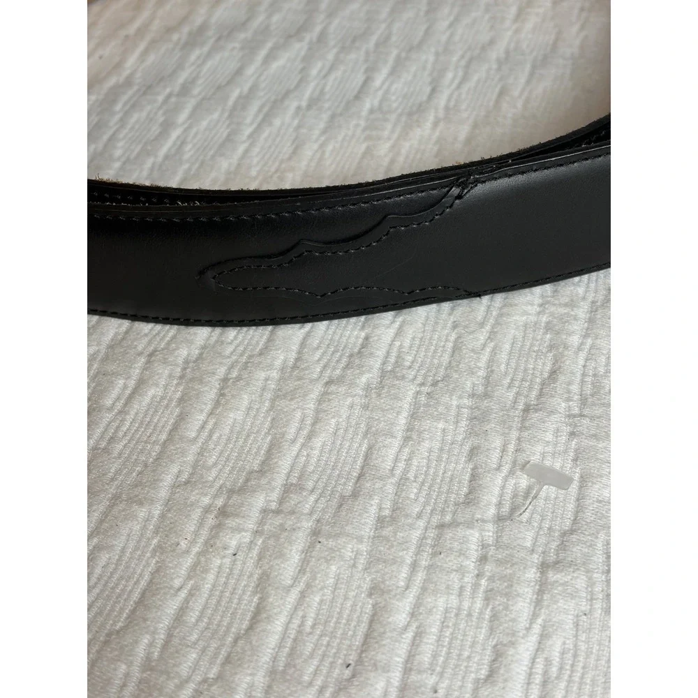 Silver Creek Classics Belt Mens 36 Black Top Grain Leather Western Ranger